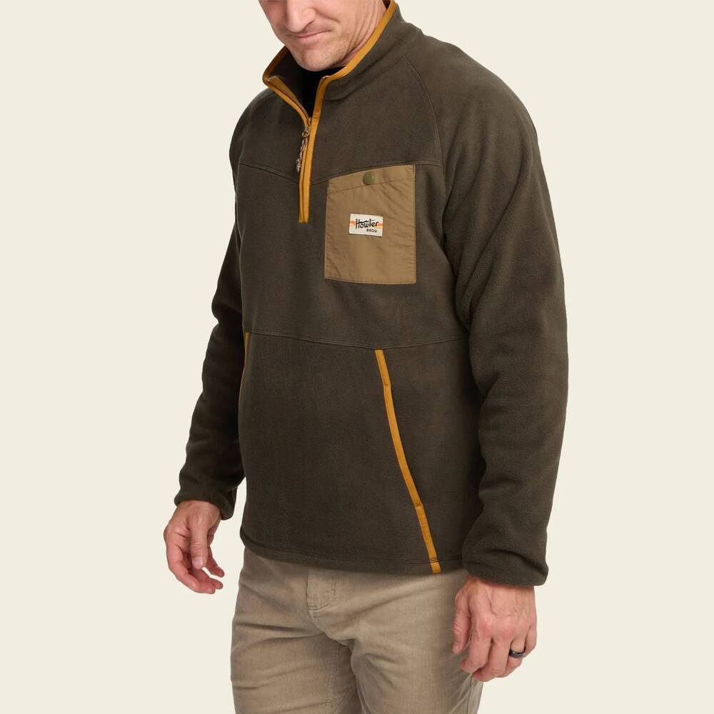 NEW HOWLER BROTHERS free range fleece pullover jacket in army